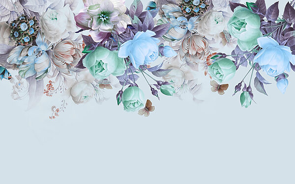 Elegant bloemstuk met vlinders Elegant bloemstuk met vlinders