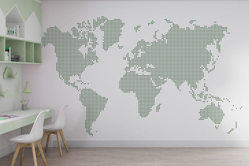 A map of the world