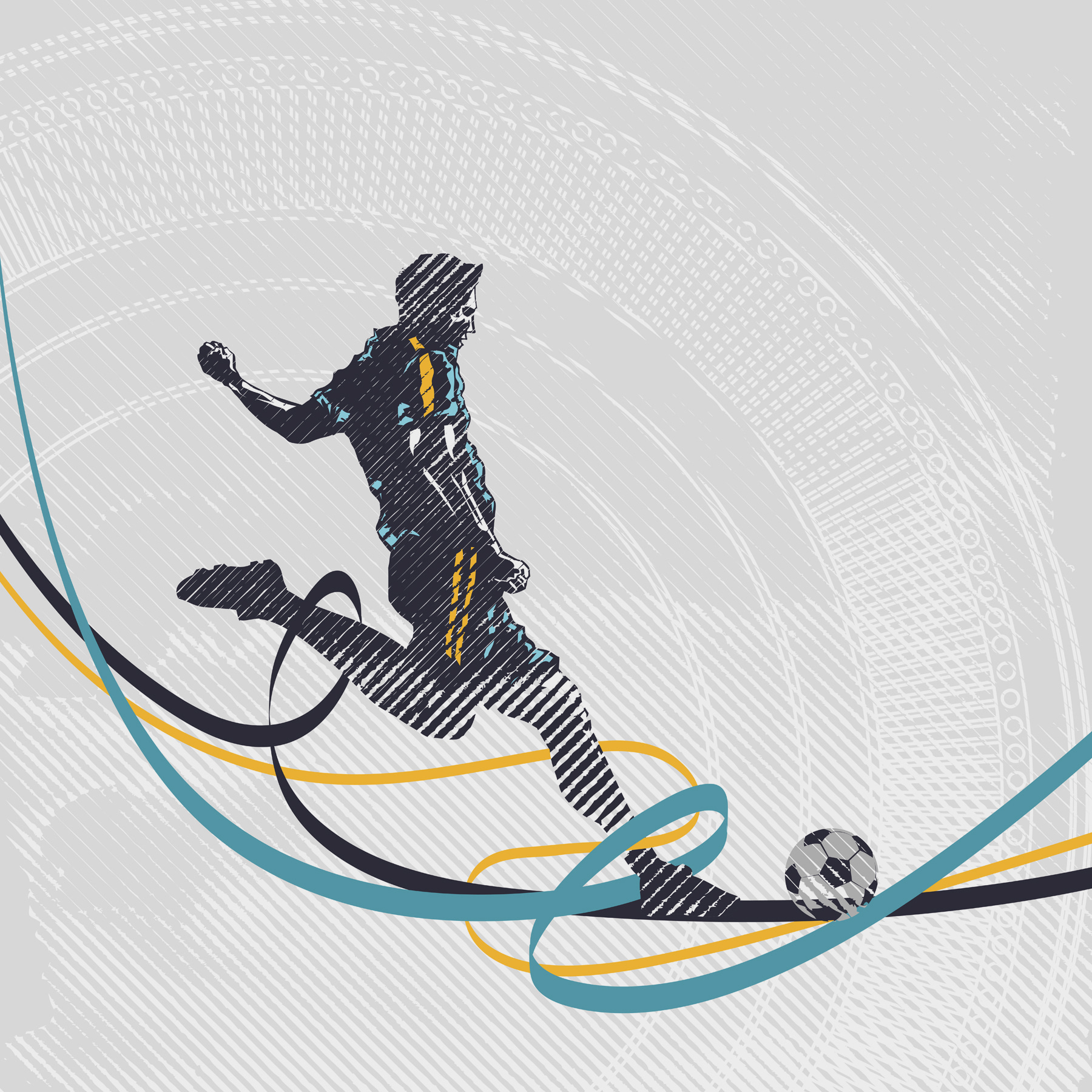 A man kicking a football ball A man kicking a football ball