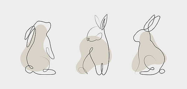 Een lijntekening van een konijn u99543p 600x286 - Een lijntekening van een konijn