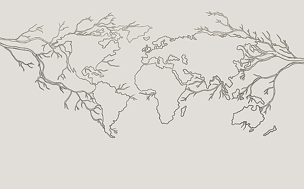 Een kaart van de wereld Een kaart van de wereld