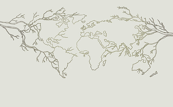 Een kaart van de wereld Een kaart van de wereld
