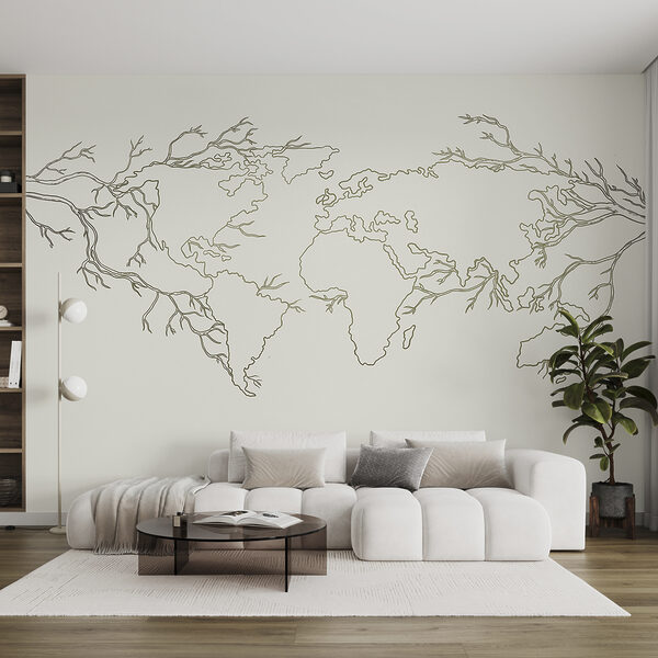 Een kaart van de wereld Een kaart van de wereld