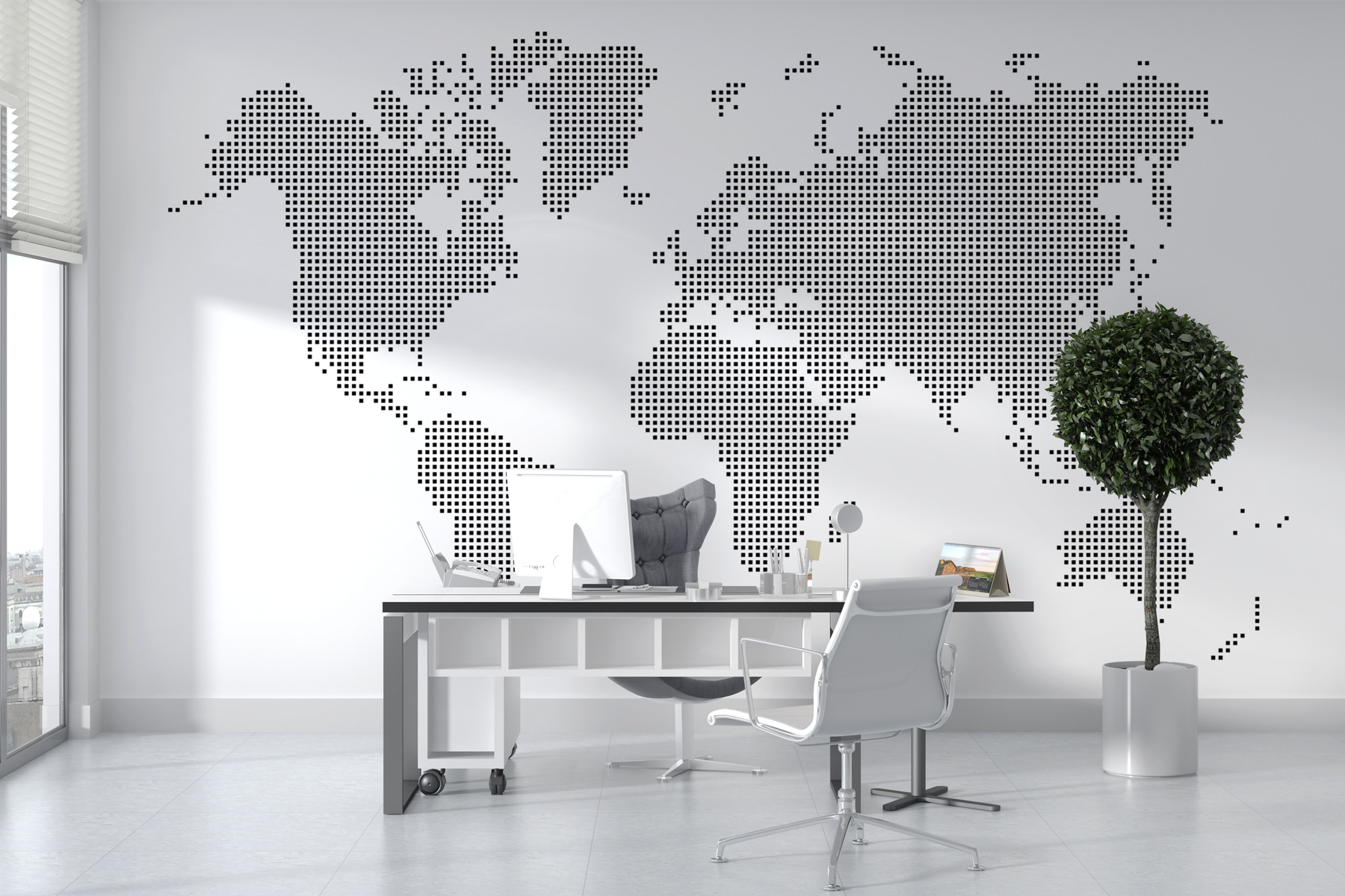 A map of the world