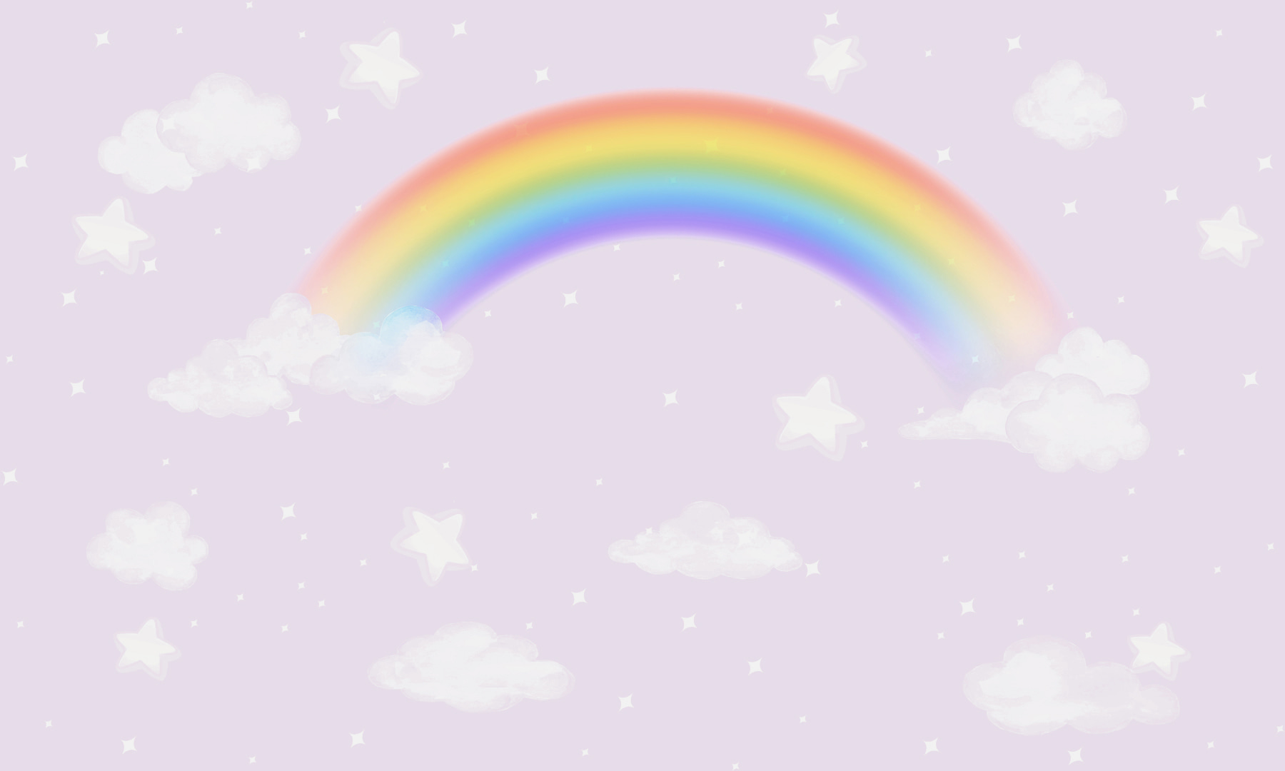 A rainbow and clouds in the sky A rainbow and clouds in the sky