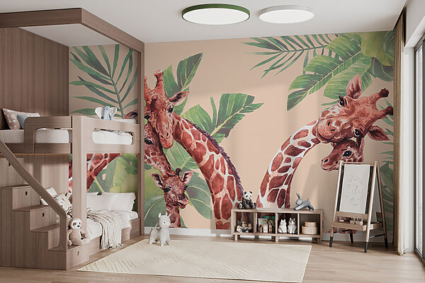 Een groep giraffen met lange nekken Een groep giraffen met lange nekken