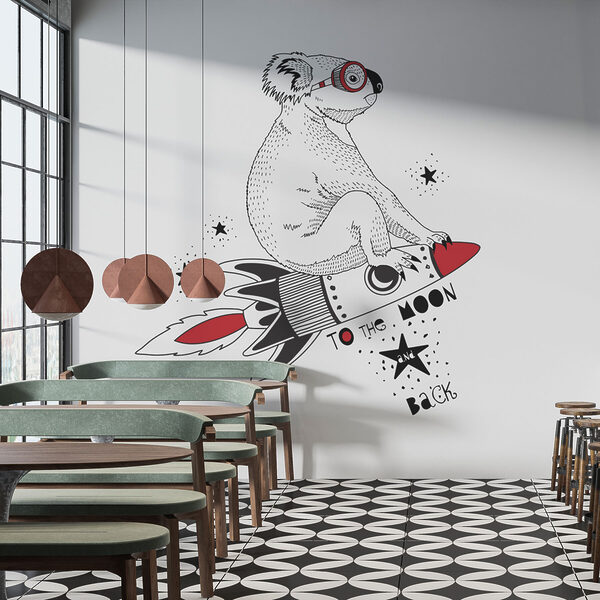 Een koala op een raket Een koala op een raket