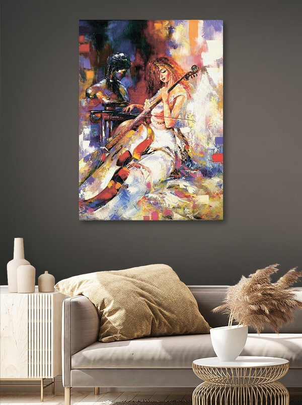 Een vrouw die cello speelt Een vrouw die cello speelt