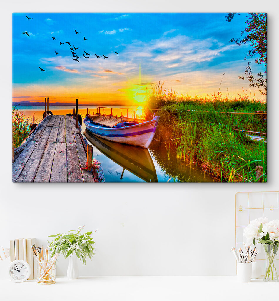 A boat on the water A boat on the water