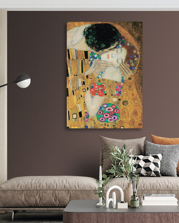 Een schilderij van een man en een vrouw Een schilderij van een man en een vrouw