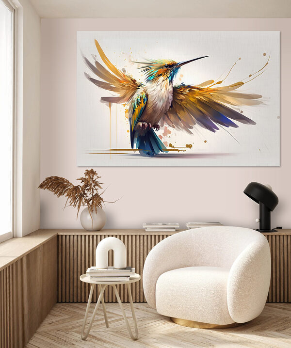 Een vogel met gespreide vleugels Een vogel met gespreide vleugels