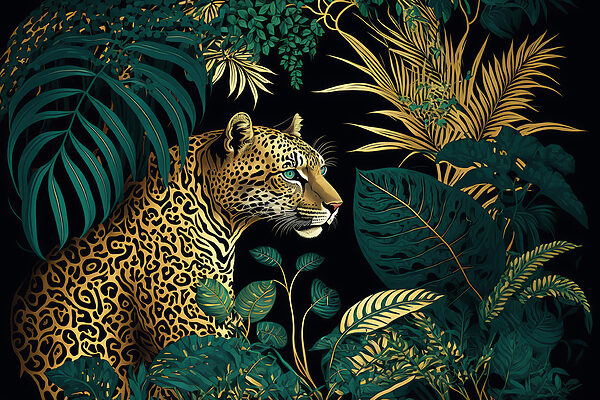Een luipaard in de jungle Een luipaard in de jungle