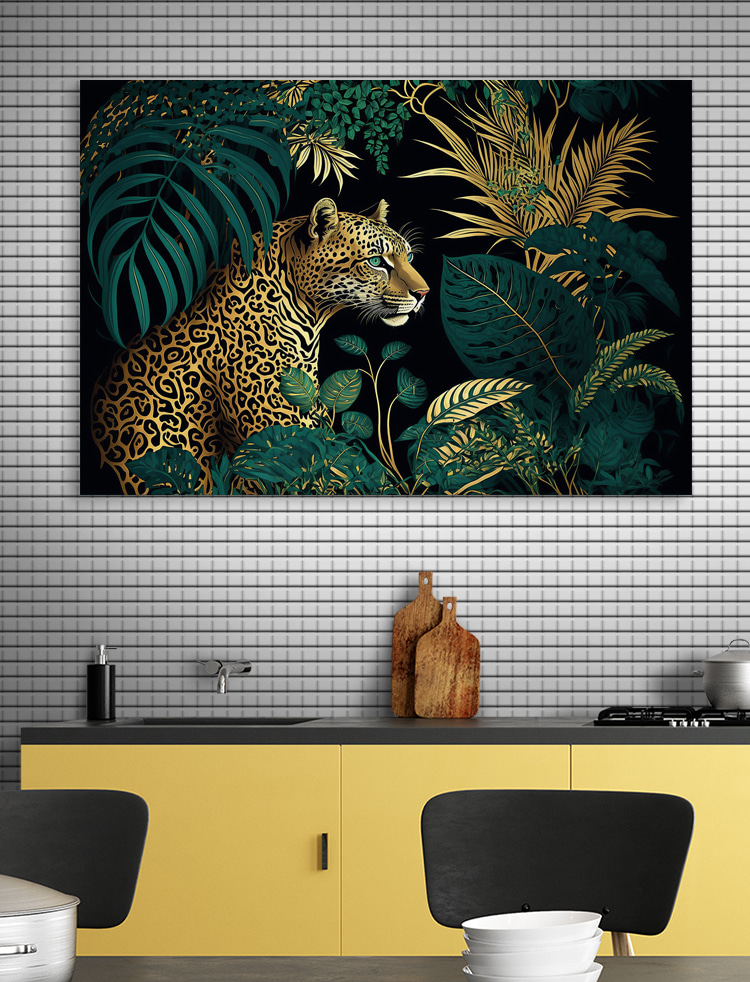 Een luipaard in de jungle