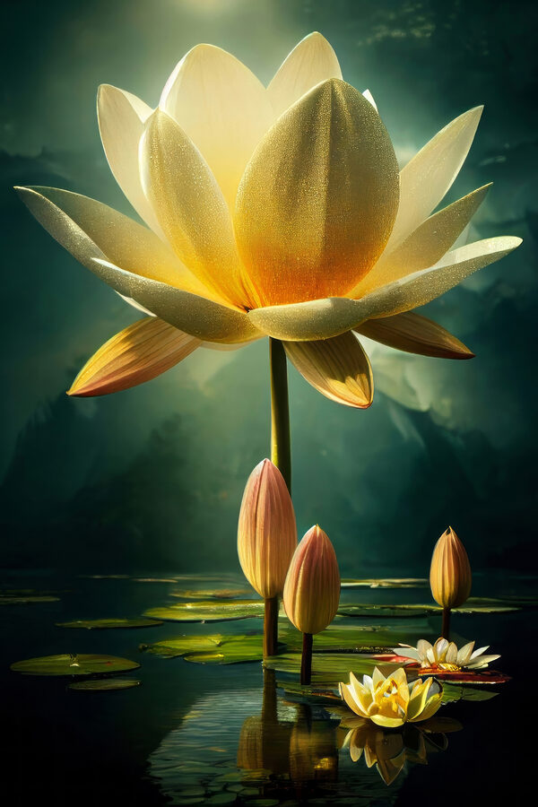 A yellow flower with petals A yellow flower with petals