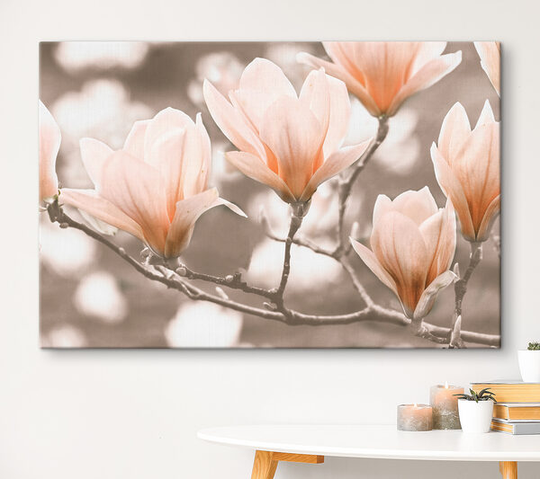 Een groep bloemen aan een tak Een groep bloemen aan een tak