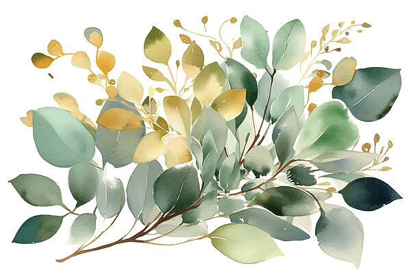 Een aquarelschilderij van bladeren s36365p 600x400 - Een aquarelschilderij van bladeren