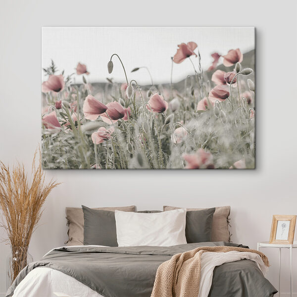 Een veld vol roze bloemen Een veld vol roze bloemen
