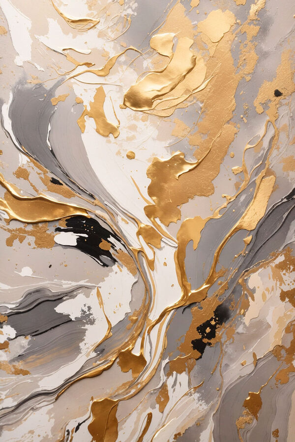 Een close-up van een schilderij Een close-up van een schilderij
