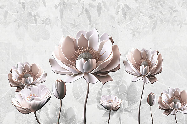 Een groep witte bloemen Een groep witte bloemen