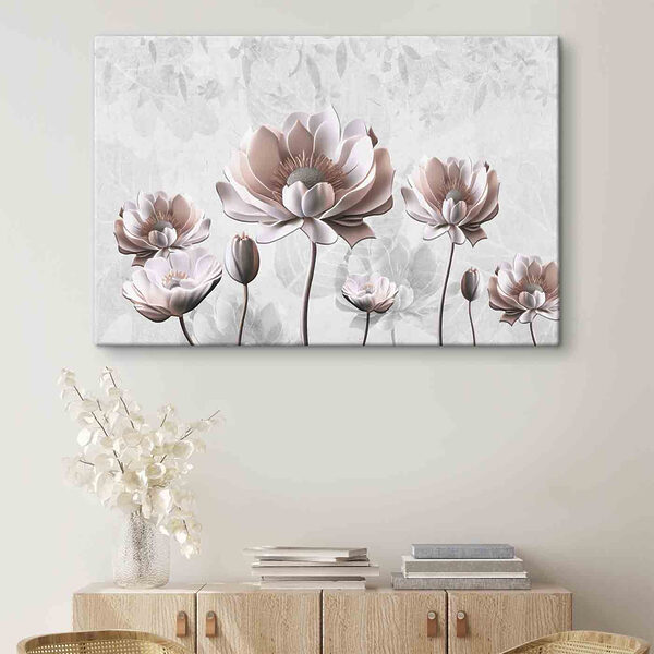 Een groep witte bloemen Een groep witte bloemen