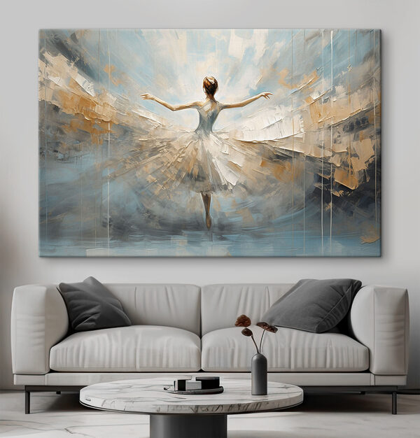 Een schilderij van een dansende vrouw Een schilderij van een dansende vrouw
