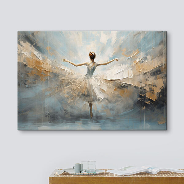 Een schilderij van een dansende vrouw Een schilderij van een dansende vrouw