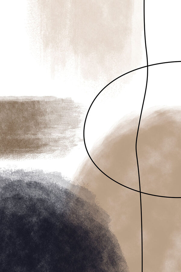 Abstracte vormen in gedempte tinten. Abstracte vormen in gedempte tinten.