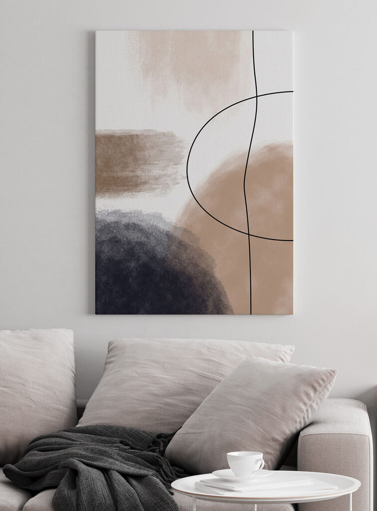 Abstract shapes in muted tones Abstract shapes in muted tones