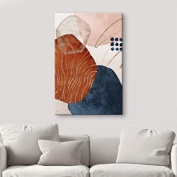 Een close-up van een schilderij Een close-up van een schilderij