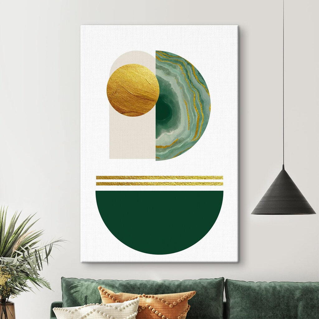 Abstract harmony in emerald and textures Abstract harmony in emerald and textures