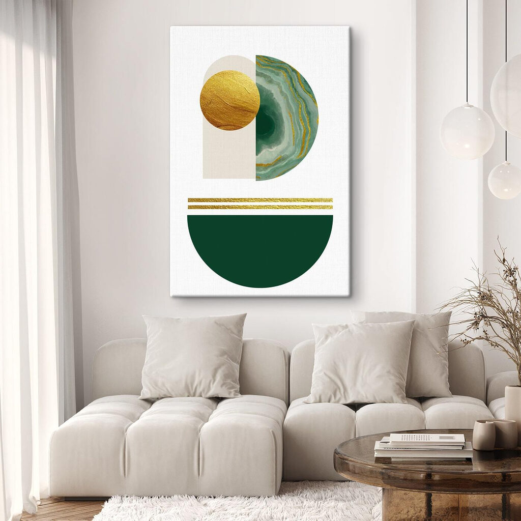Abstract harmony in emerald and textures Abstract harmony in emerald and textures