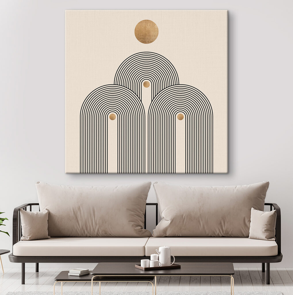 Sun-drenched arches in serene symmetry
