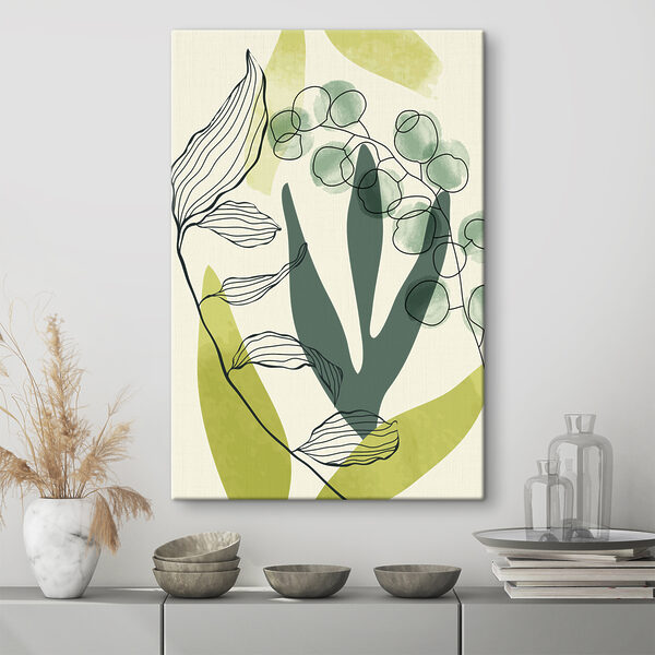 Een tekening van een plant Een tekening van een plant