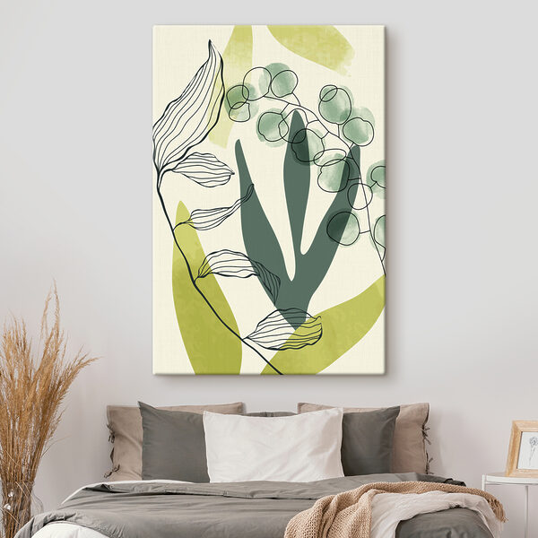 Een tekening van een plant Een tekening van een plant