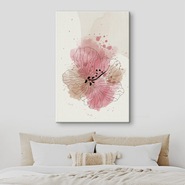 Een tekening van een bloem Een tekening van een bloem