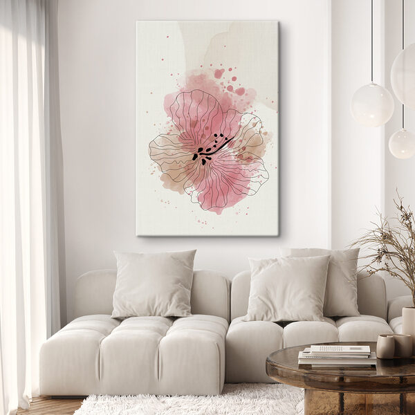 Een tekening van een bloem Een tekening van een bloem