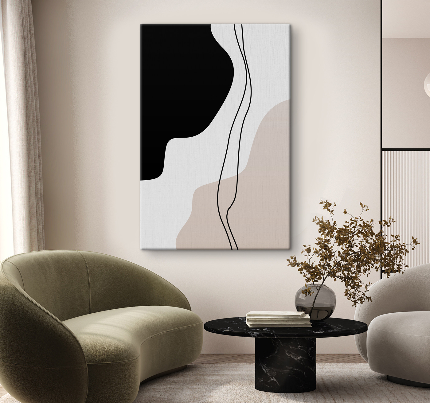 A black and white image of a necklace