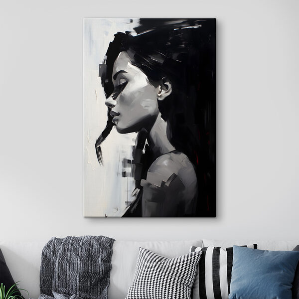 Een schilderij van een vrouw Een schilderij van een vrouw