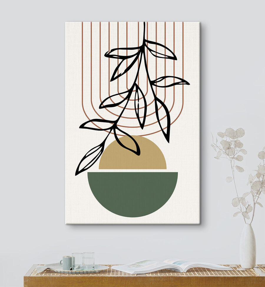 Een plant in een schaal