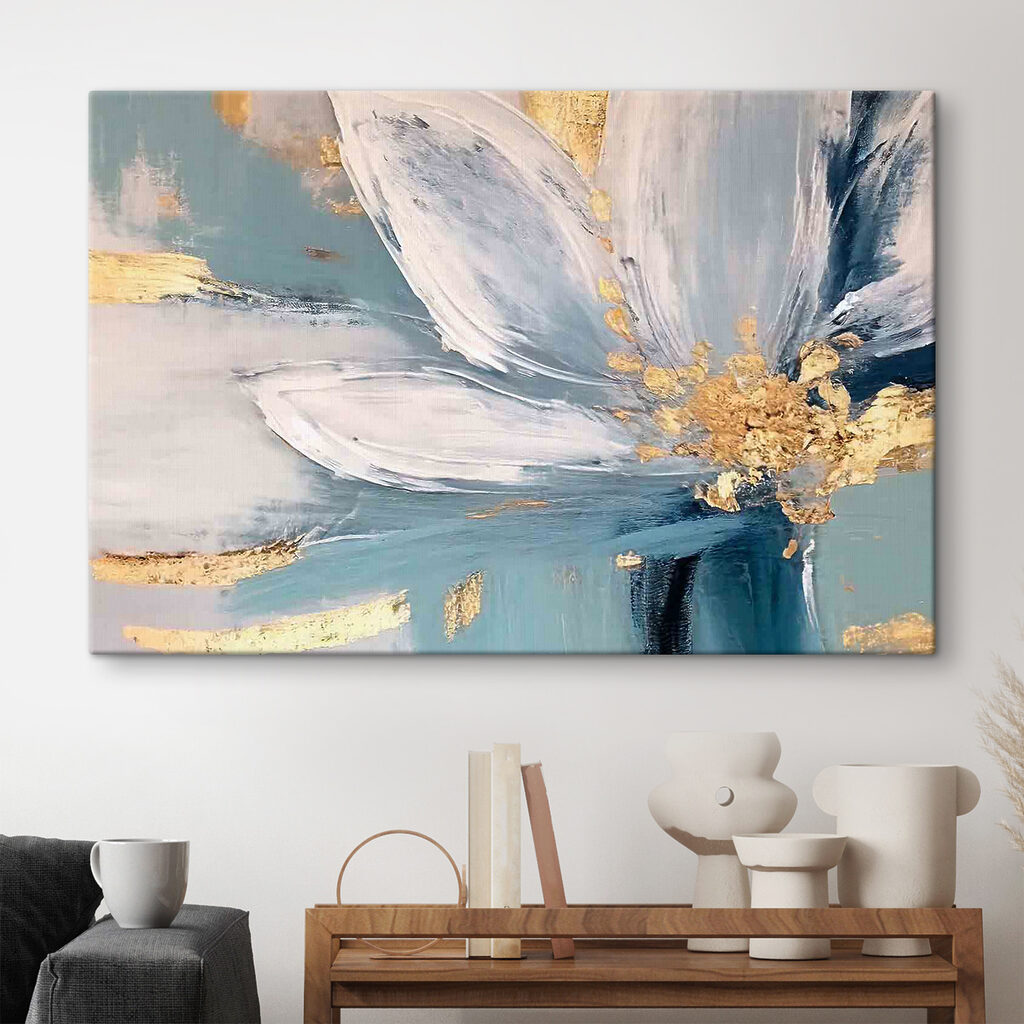 A painting of a flower A painting of a flower