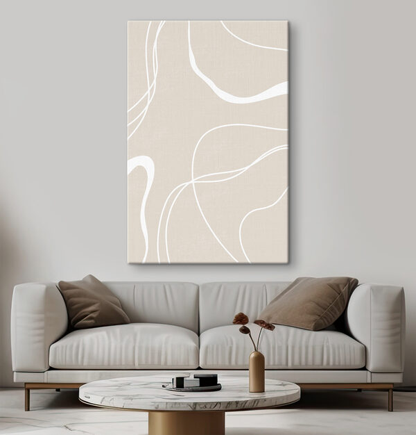 Witte lijnen op een beige achtergrond Witte lijnen op een beige achtergrond