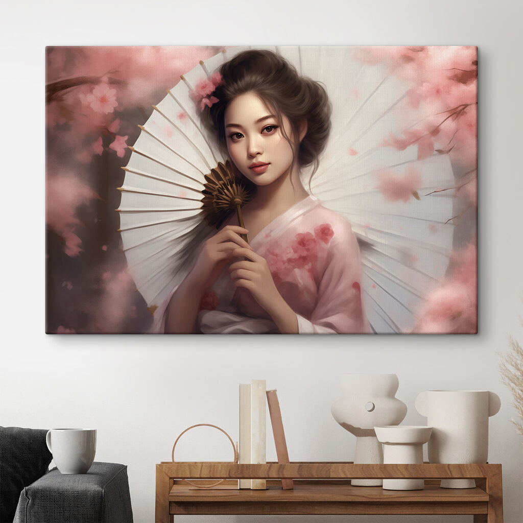 A woman holding a fan A woman holding a fan