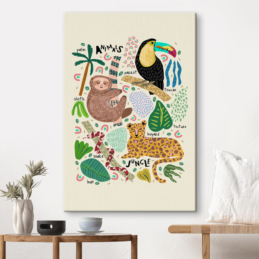 Een groep dieren en planten