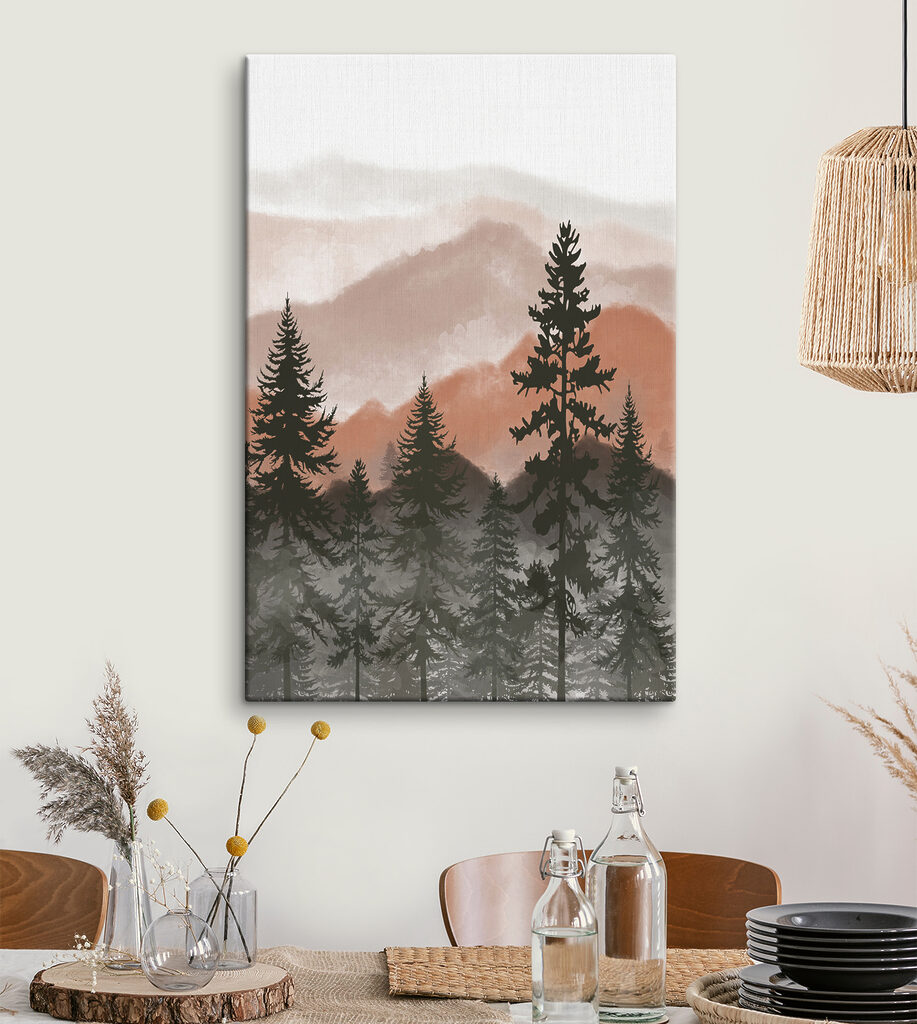 A group of trees in a forest