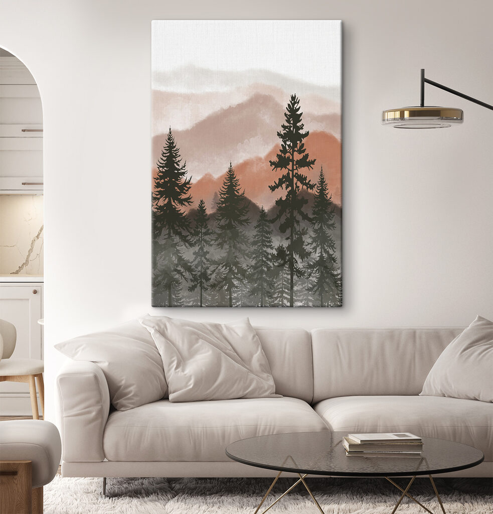 A group of trees in a forest