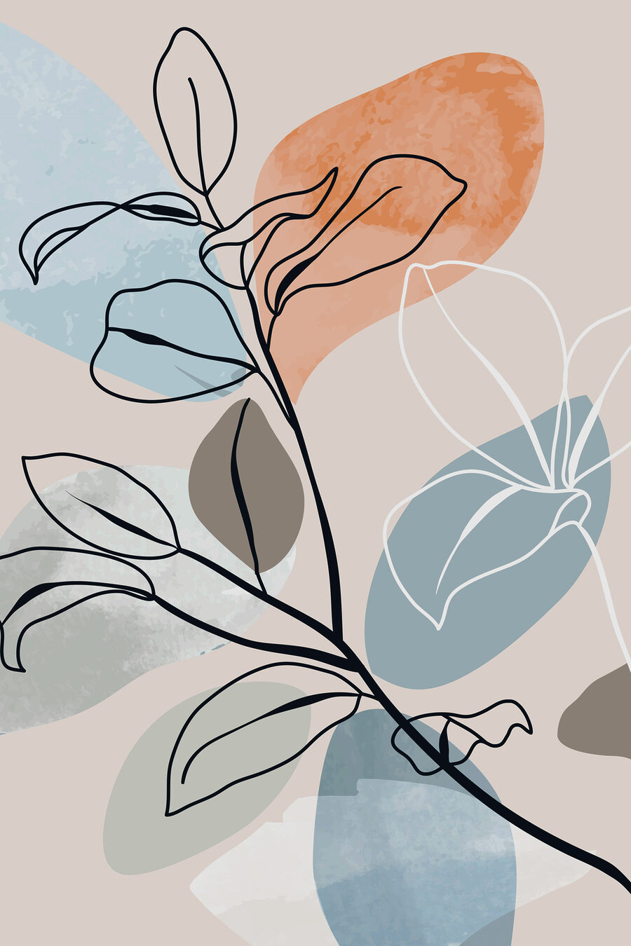 Een tekening van een plant