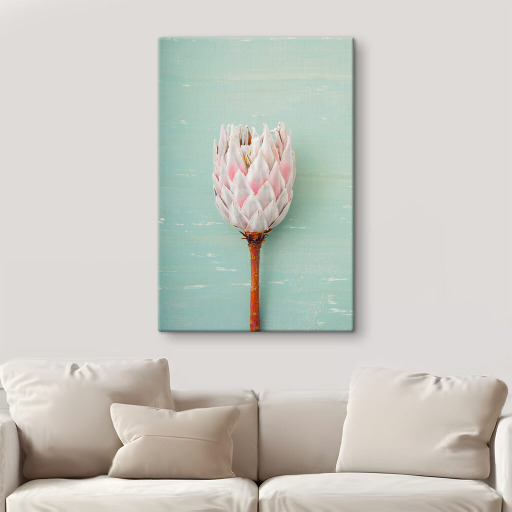 A flower on a stick