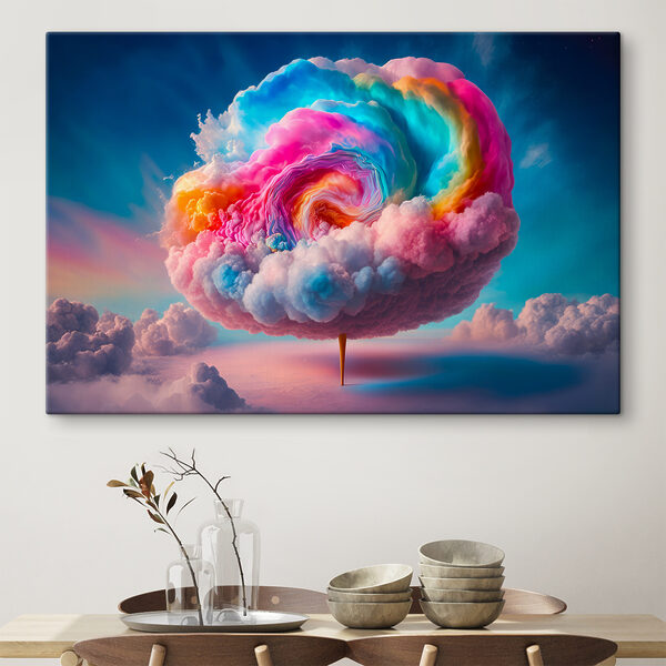 Een kleurrijke wolk in de lucht Een kleurrijke wolk in de lucht