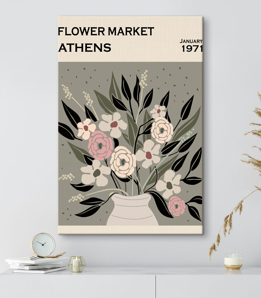 Een vaas met bloemen Een vaas met bloemen