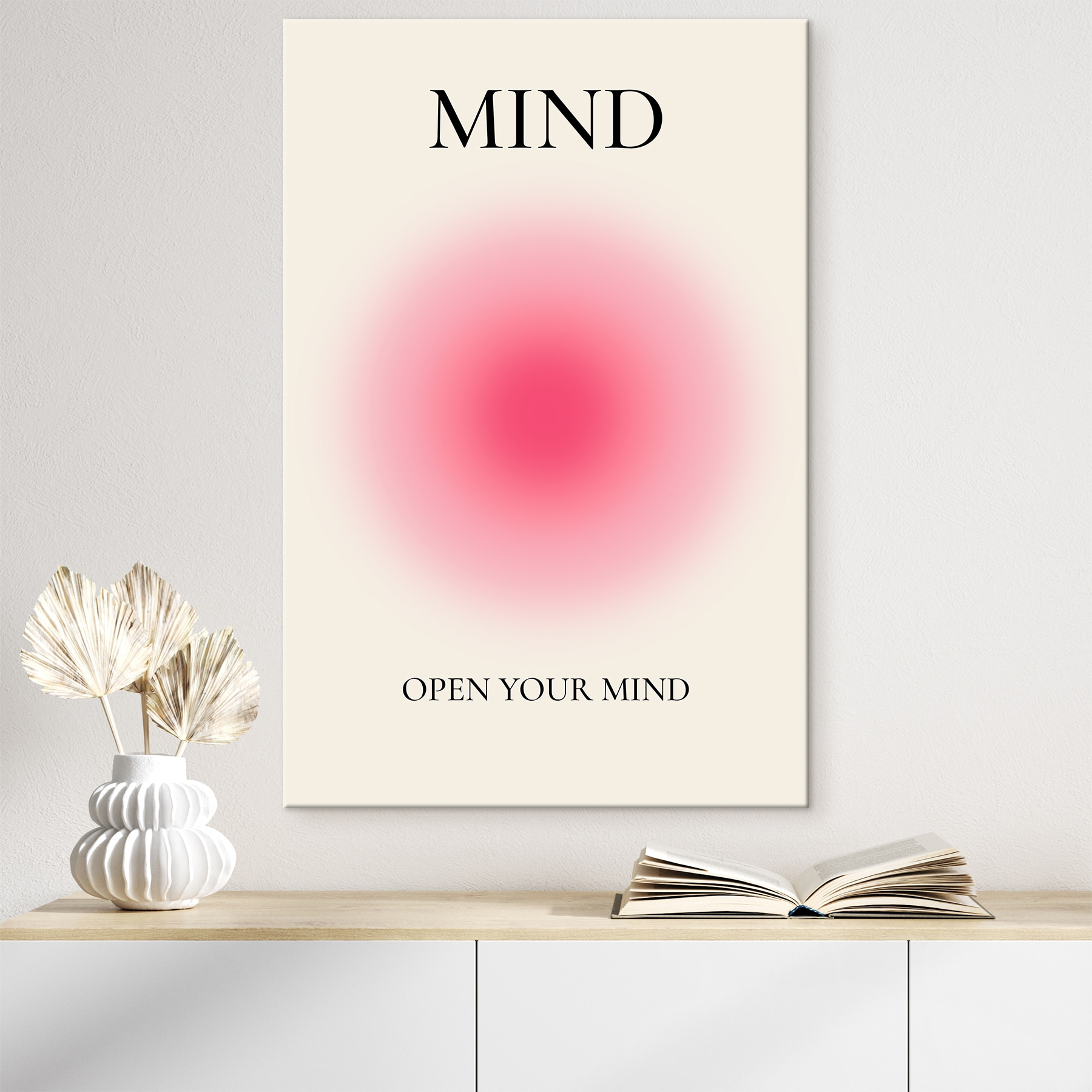 A pink circle with white background A pink circle with white background